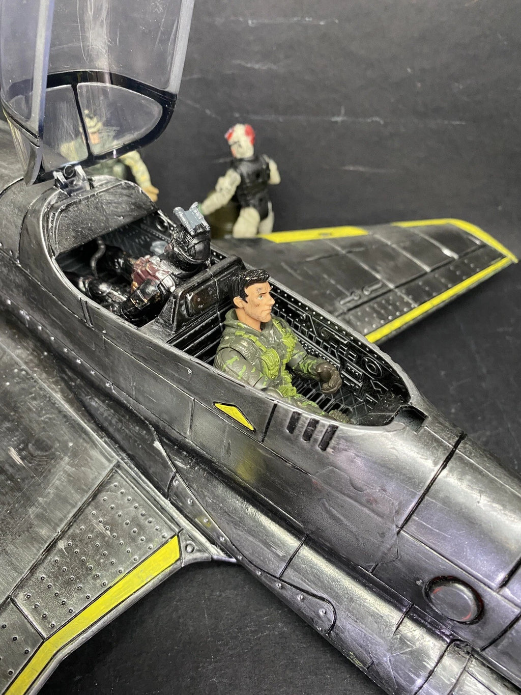 GI JOE COBRA Developmental Night Viper VX-9 Jet Fighter 1:18 handpainted Custom