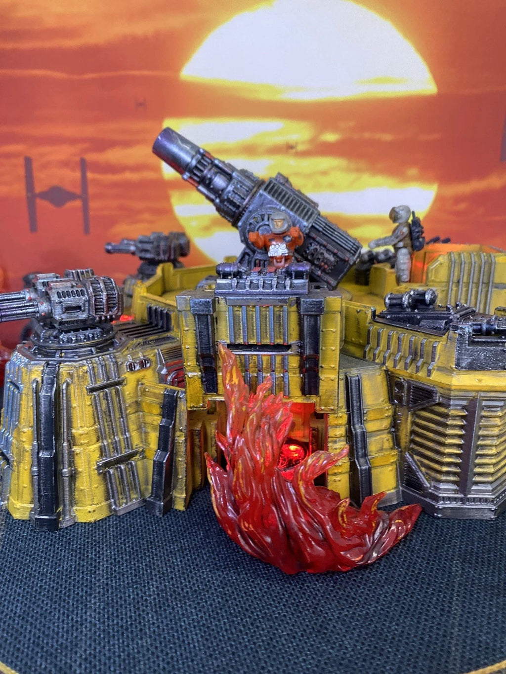 CINDERLINE BATTERY MASK Scale V.E.N.O.M. Siege Emplacement Diorama Hand-Painted