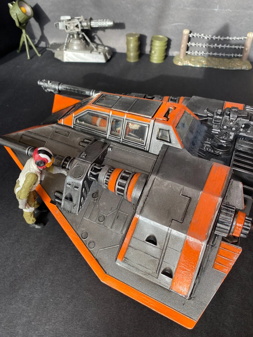 Star Wars Rebel Snowspeeder Endor Hoth Empire Strikes back Vintage Kenner Custom - view 11