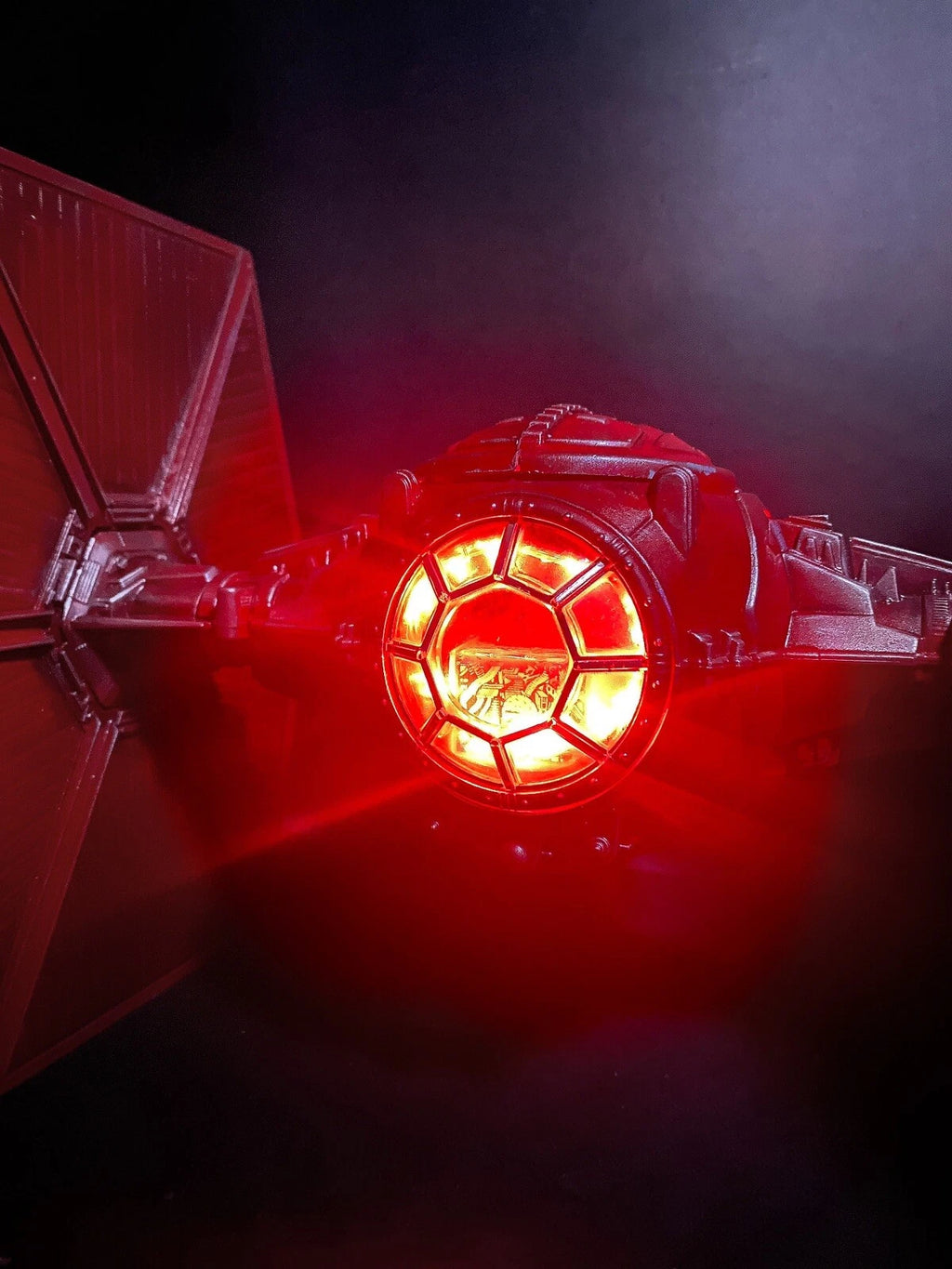 Star Wars Crimson Reaper Tie Fighter Interceptor Kenner Vintage Empire custom