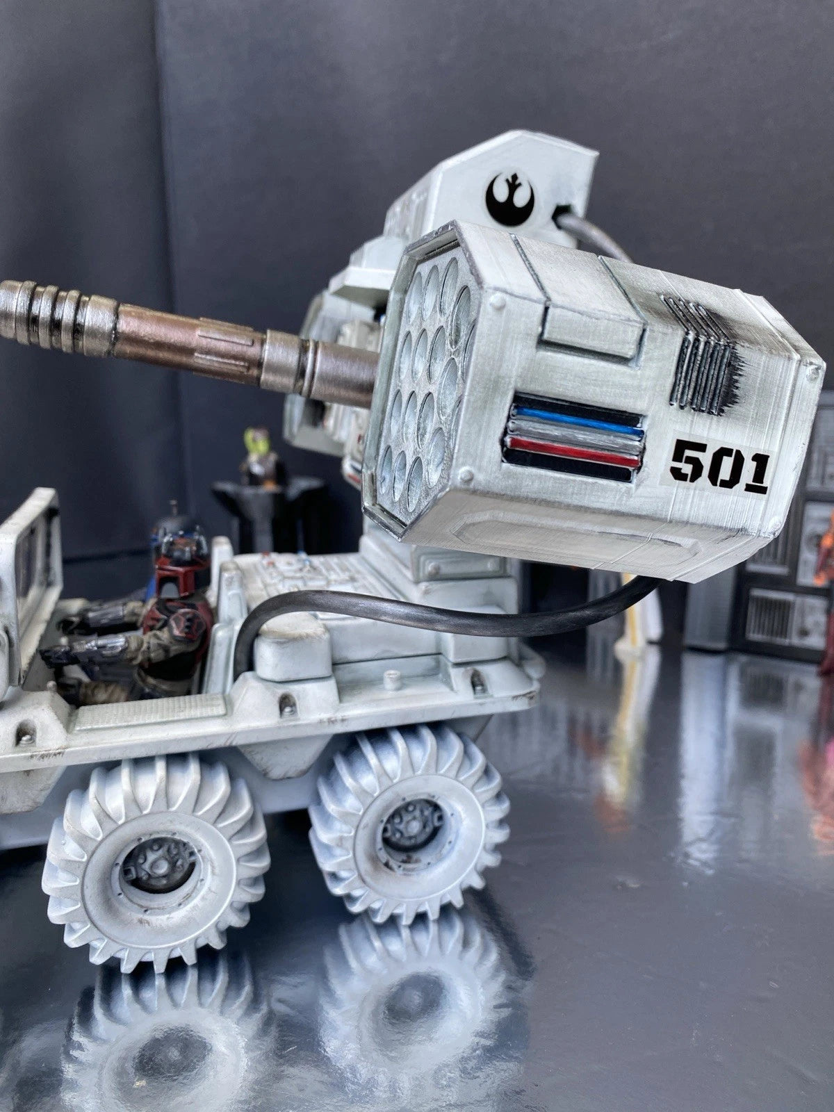 Snowhammer Rebel Rocket Truck 1:18 Hand-Painted Andor Vintage Kenner Star Wars
