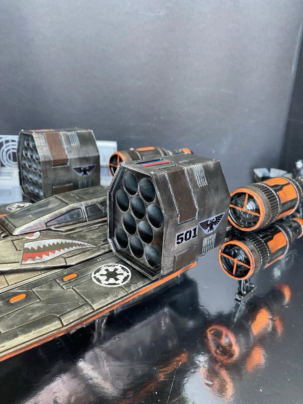 Star Wars U-Wing Starfighter Andor Rogue One Custom Sith Vintage Kenner Imperial
