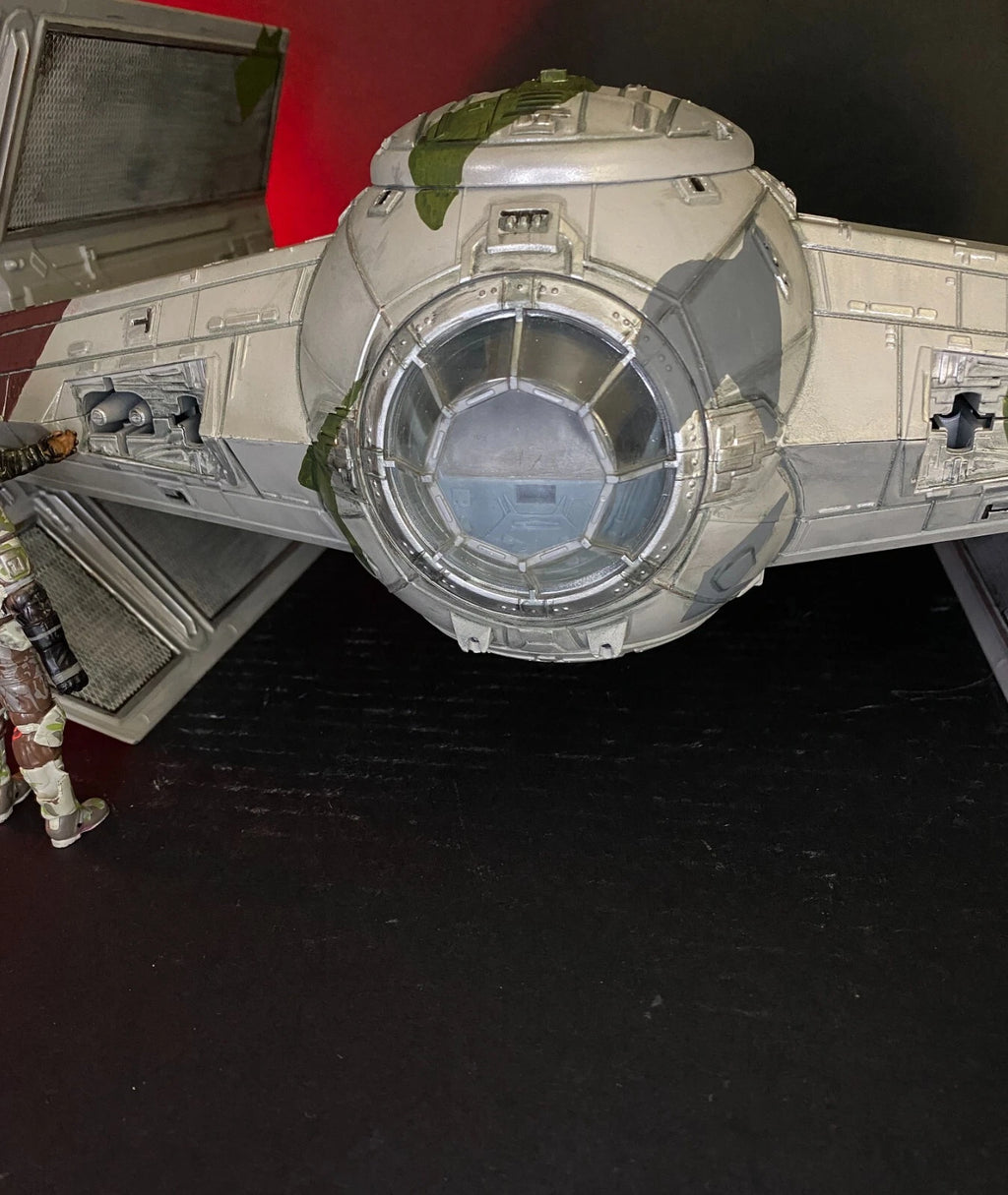 Star Wars Jungle Recon Tie Fighter Interceptor Sith Empire Vintage Kenner Custom - view 23