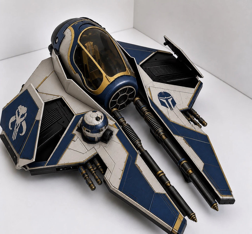 Mandalorian Starfighter Commission Star Wars Andor Vintage Sith Kenner Custom