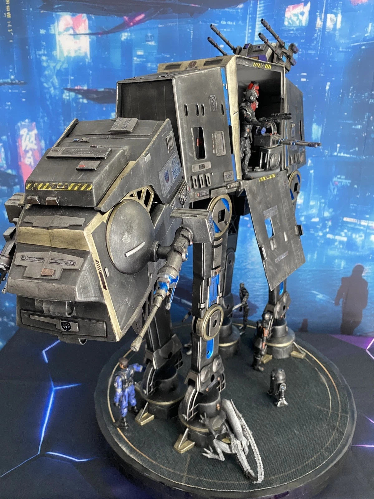 Star Wars AT-AT Aliens Weyland Yutani Custom Imperial vintage Kenner Diorama