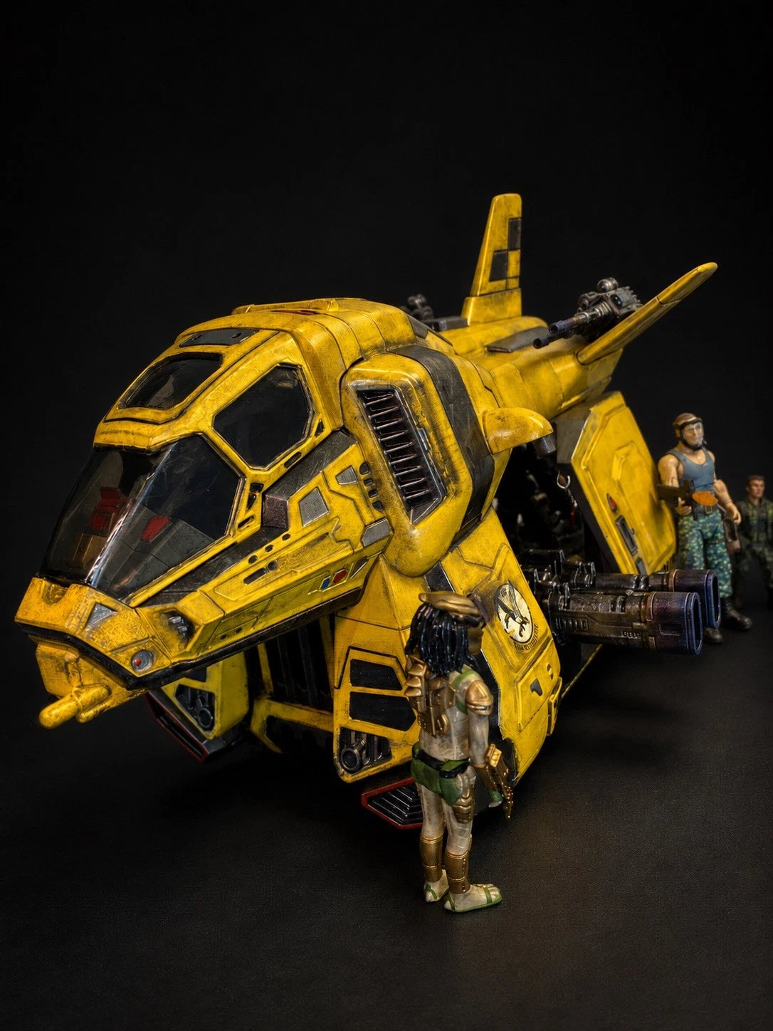STAR WARS CUSTOM DROPSHIP GUNSHIP SHUTTLE REBEL 3.75 1:18 VINTAGE KENNER VEHICLE