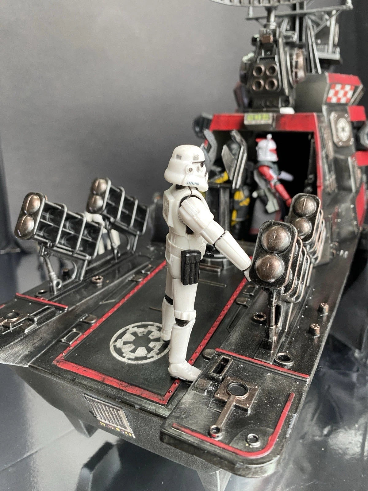 Imperial Harbour Defence Gunboat | Custom Mandalorian Star Wars Sith Diorama