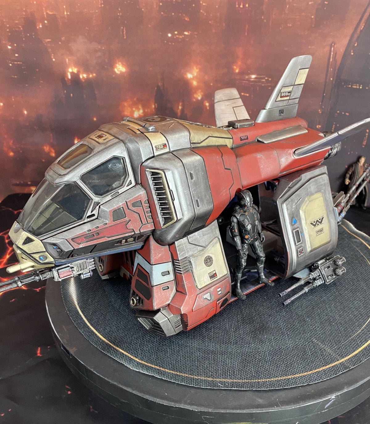 Krayt Viper Assault Shuttle | Custom Hand-Painted Star Wars Kenner Sith  Diorama