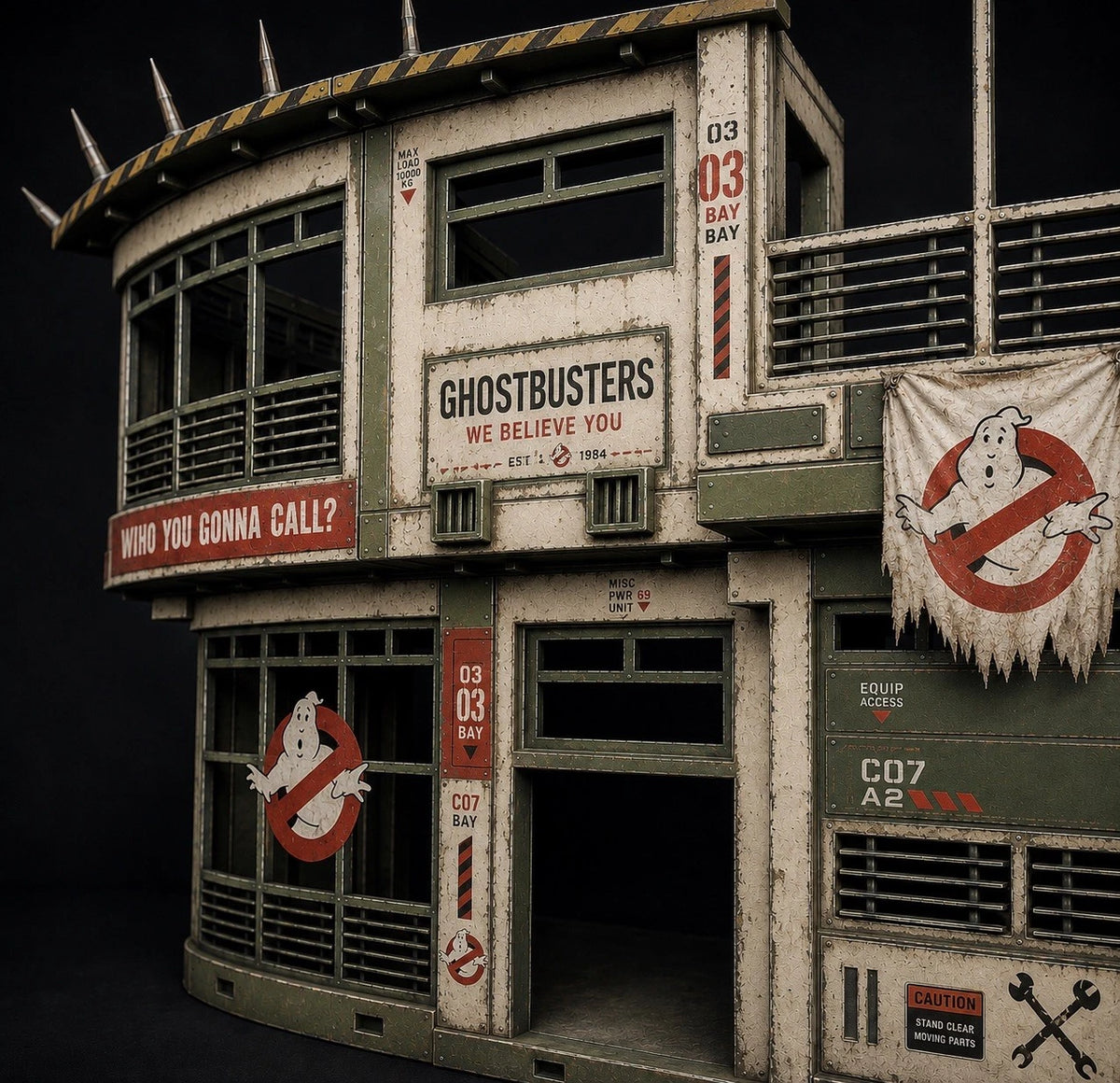 Ghostbusters Custom Vehicle Commission Ecto Repaint vintage Kenner Diorama