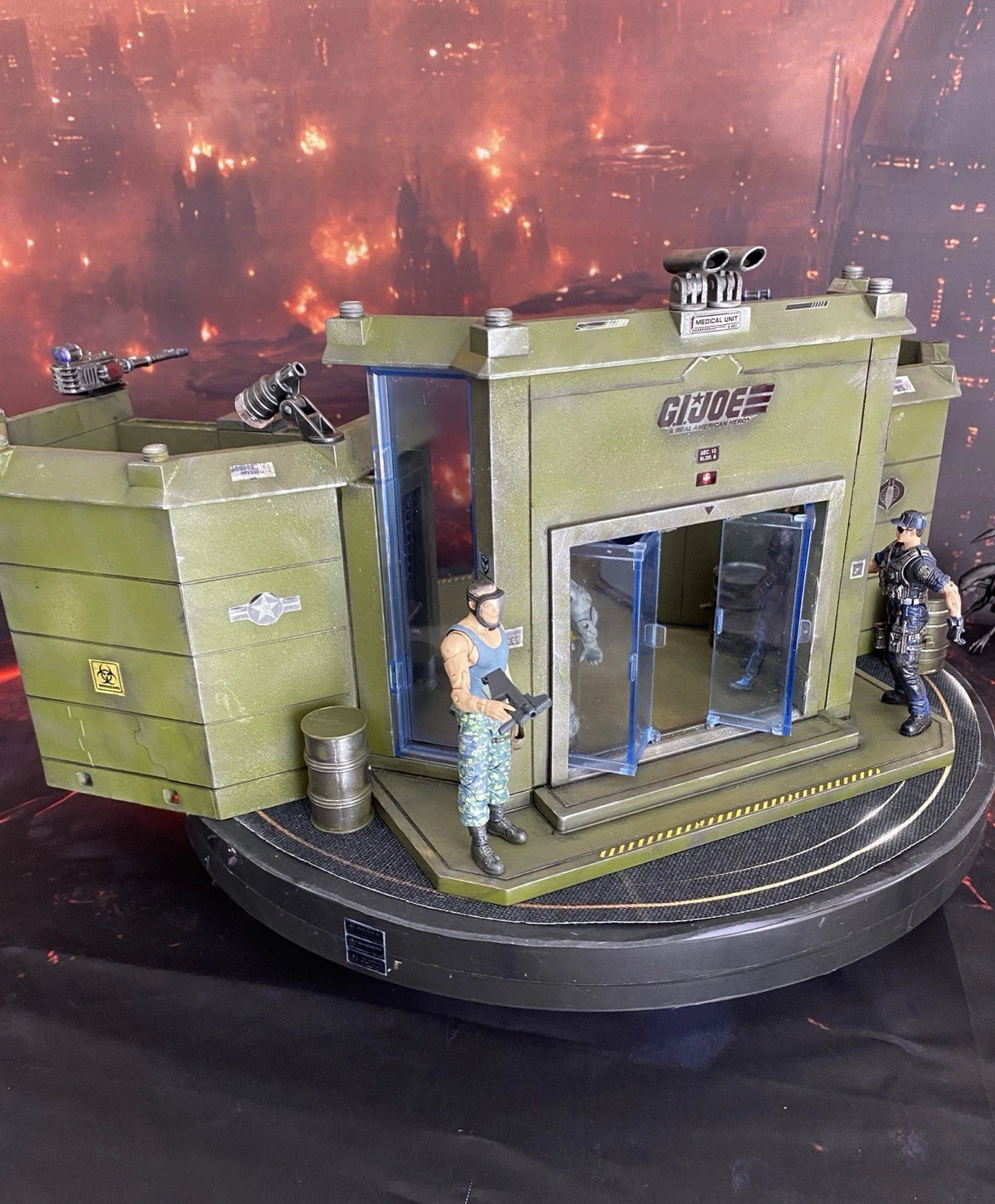 GI JOE COBRA Medical Lab Diorama 1:18 3.75 Collectible series Vintage Custom
