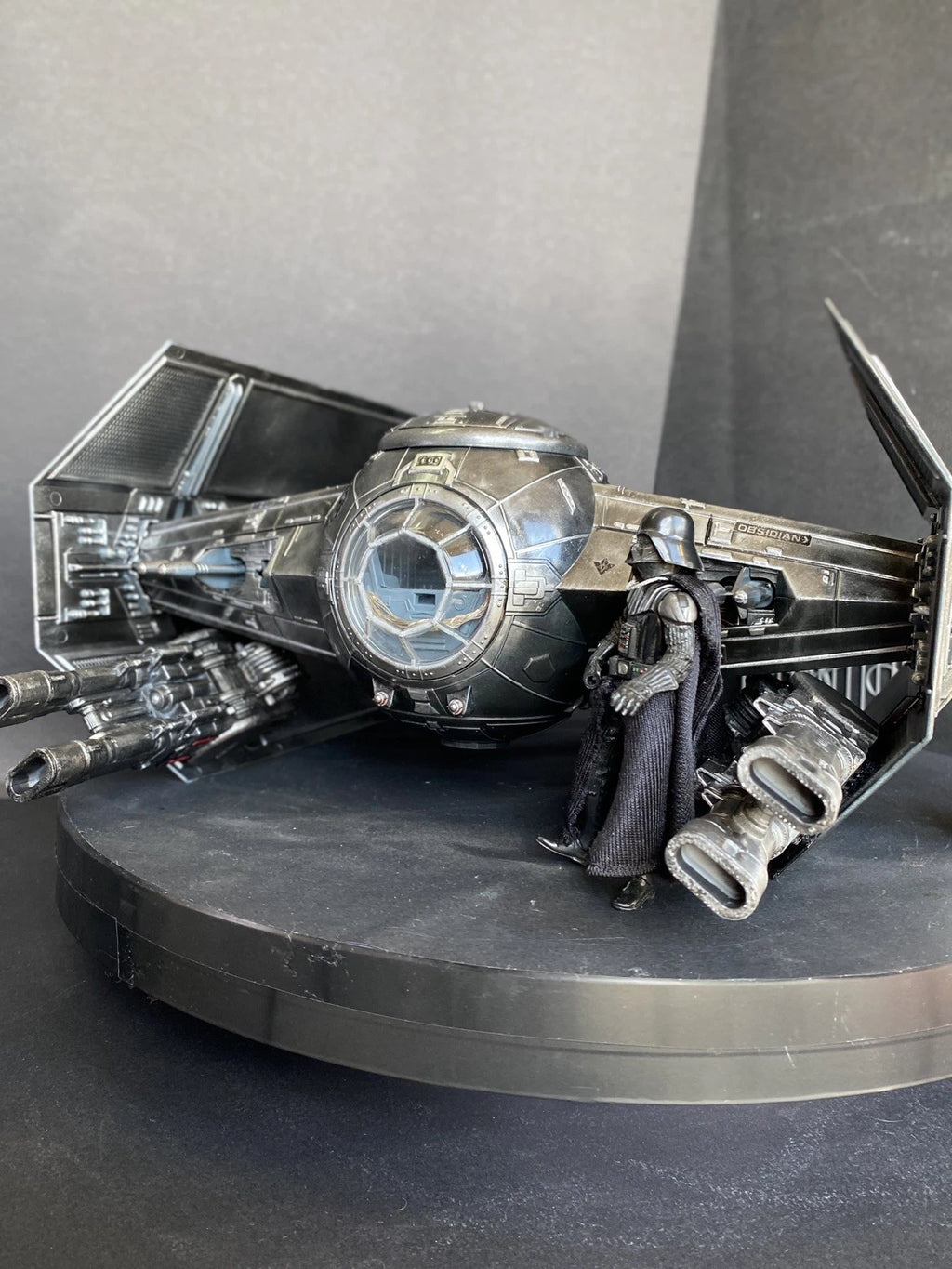 TIE Fighter – Star Wars custom hand-painted vintage Kenner sith jedi collectible