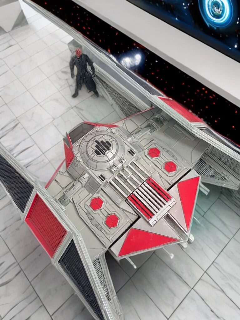 Crimson Hex Interceptor Custom Star Wars TIE Fighter Display Sith Vintage Kenner