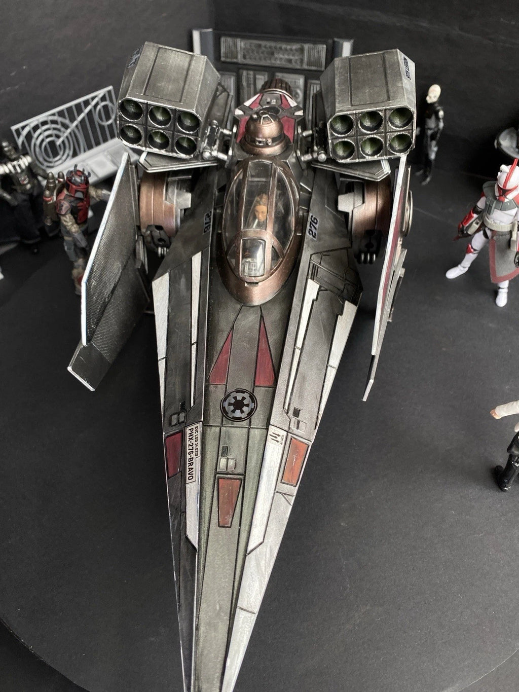 Andor Star Wars Hoth PHX-276 BRAVO V-Wing Interceptor Endor Sith Vintage Kenner
