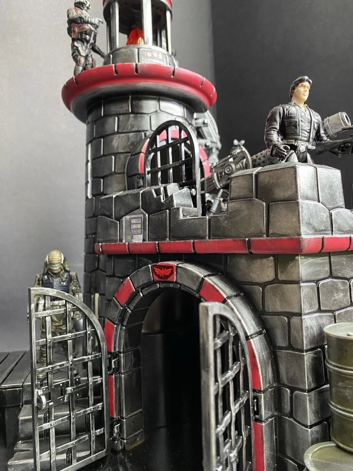 GI JOE COBRA Blackspire Outpost Fortress Diorama 1:18 3.75 Inch Vintage Custom