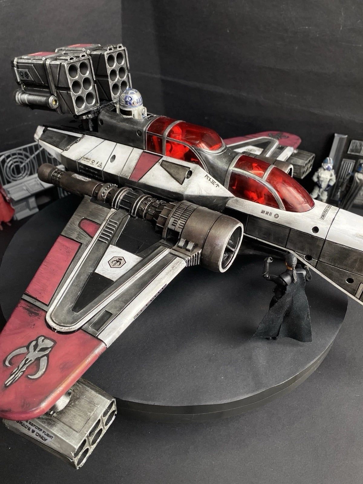 “Red Wraith” Mandalorian ARC 170 Starfighter Star Wars Andor Republic Vintage