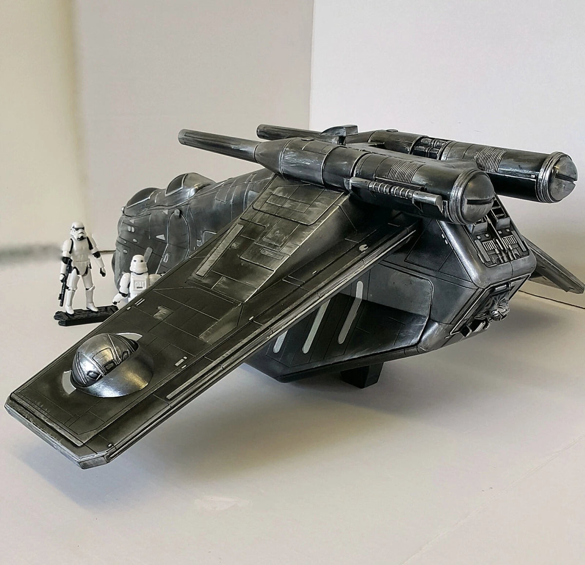 Star Wars Obsidian Gunship — Imperial Gunship Custom Hand-Painted vintage Kenner - view 7