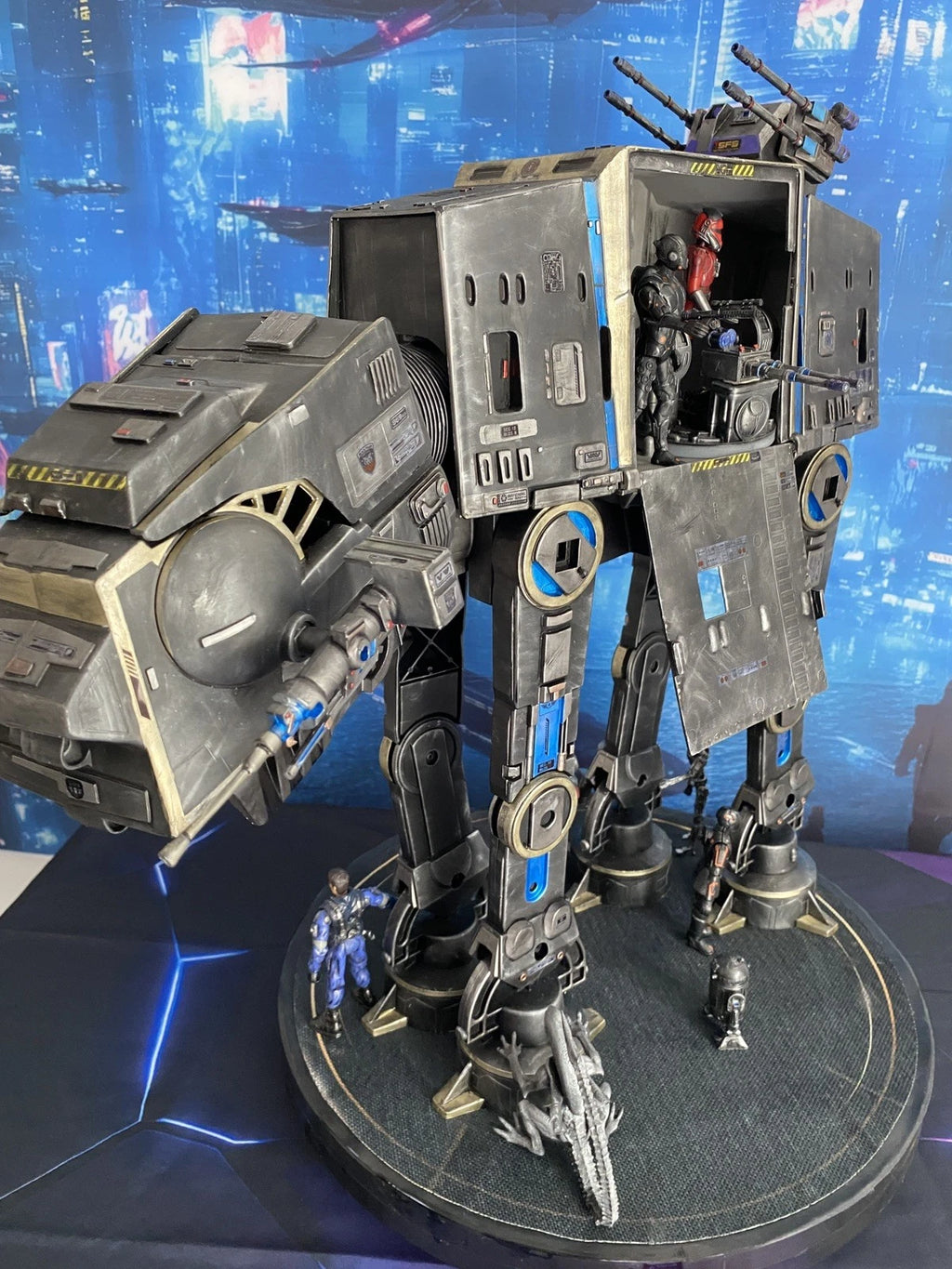 Star Wars AT-AT Aliens Weyland Yutani Custom Imperial vintage Kenner Diorama