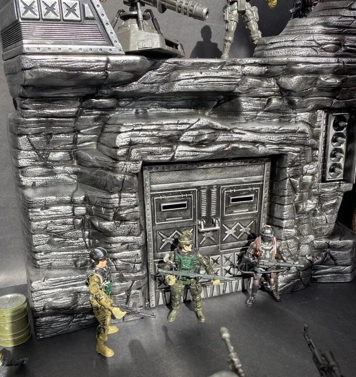 GI JOE COBRA DEVELOPMENTAL TERROR DOME Diorama 1:18 Snake Destro Vintage Custom