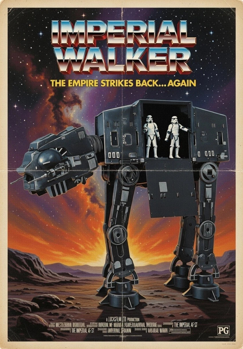 Imperial Siege Strider “Blackgate AT-4” Custom Walker Star Wars Vintage Kenner