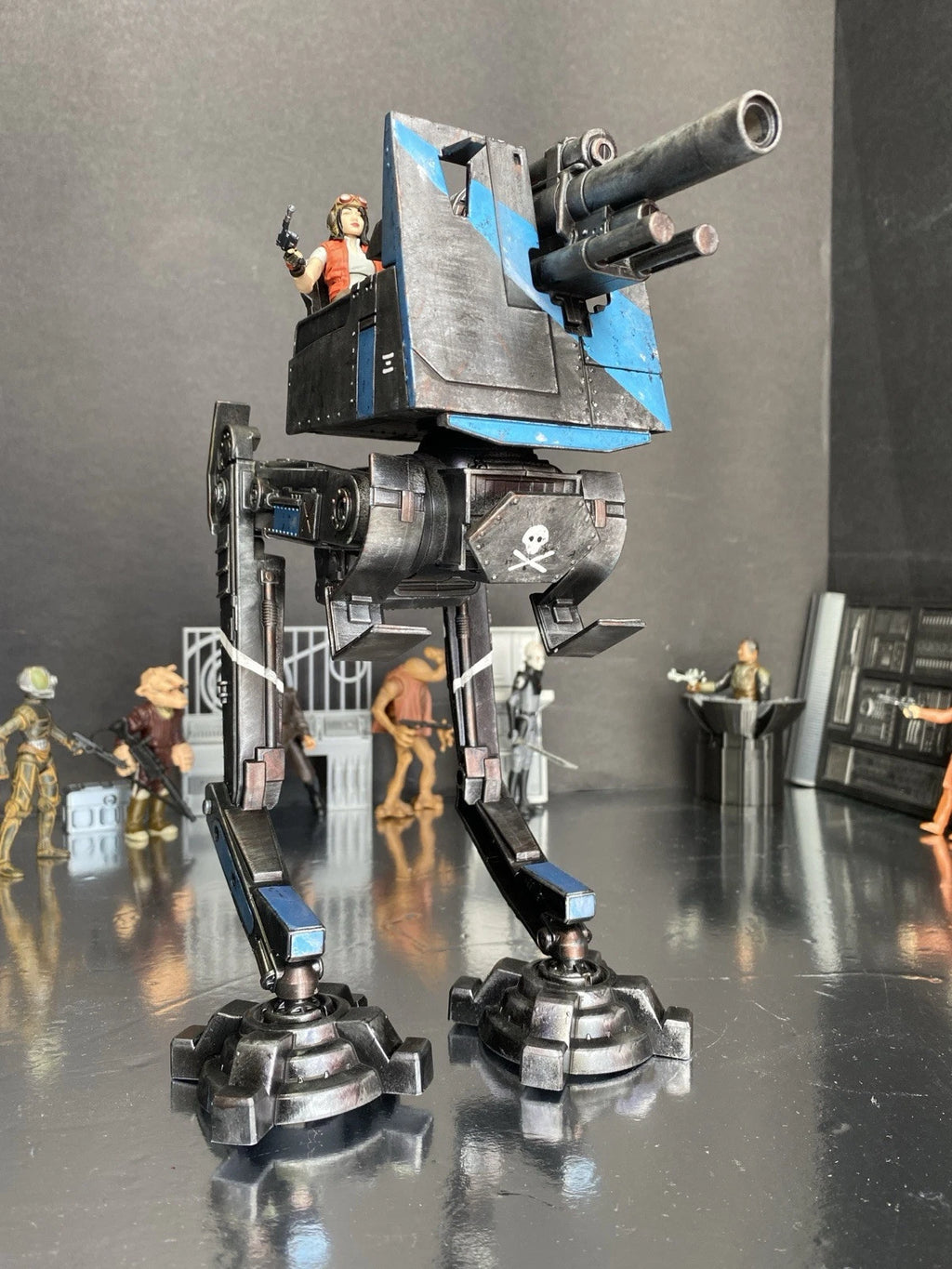 Blue Jackal Custom Imperial AT-DT War Walker 1:18 Hand-Painted One-Off Star Wars