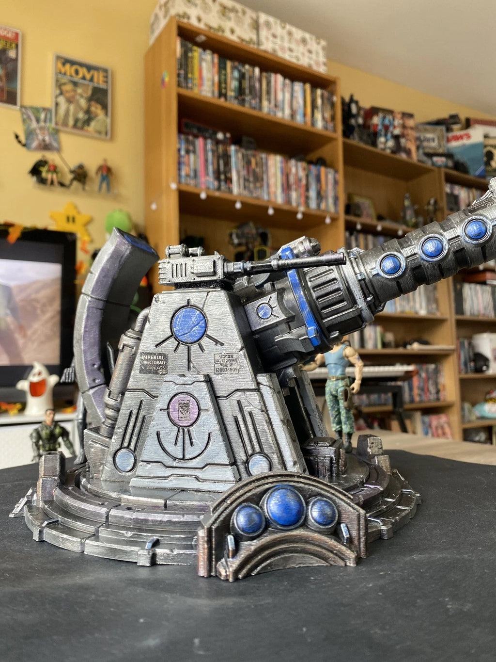 Bastion Sigma-9 Siege Cannon Emplacement | Warhammer 40K Custom Display Terrain