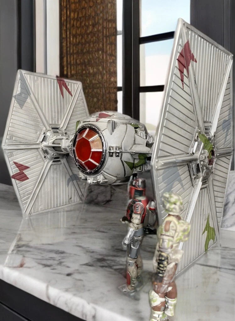 Star Wars Stormglass Sentry Winter-Theatre TIE Custom 1:18 Hand-Painted One-Off