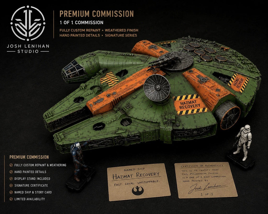 STAR WARS MILLENNIUM FALCON COMMISSION HANDMADE VINTAGE KENNER COLLECTOR CUSTOM
