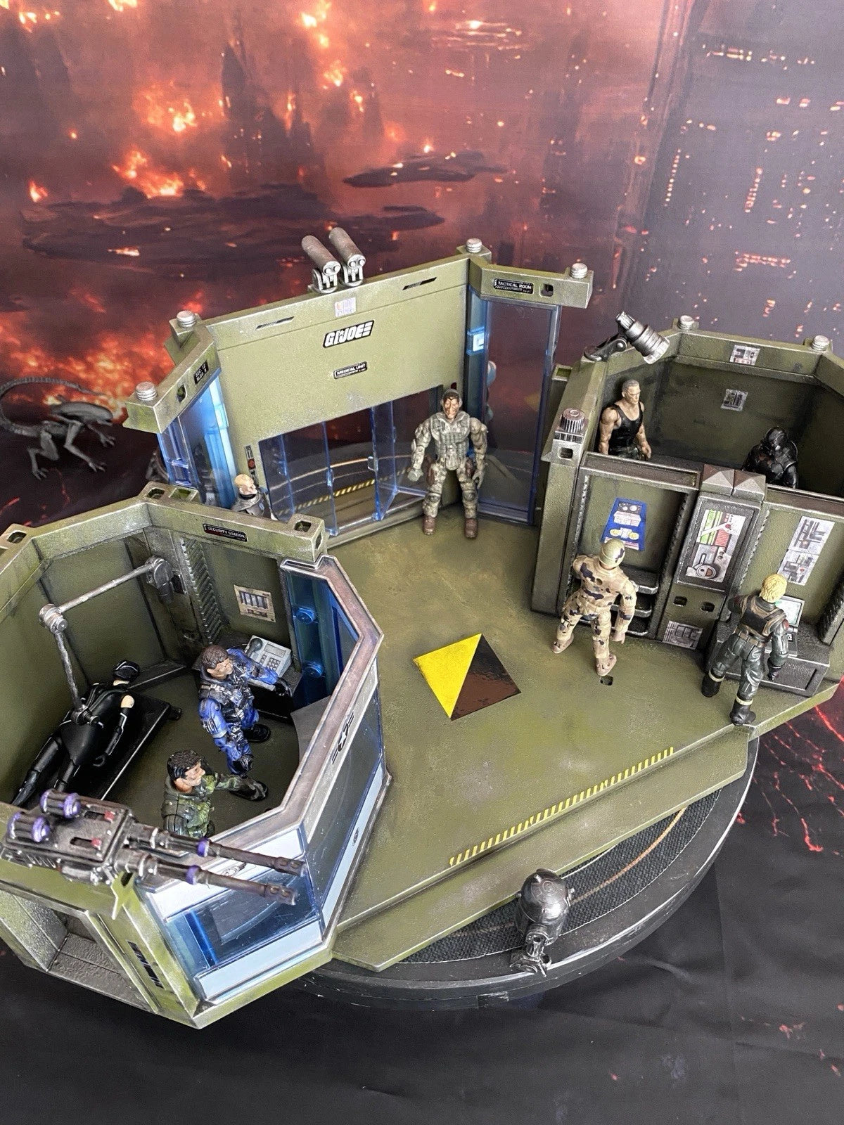 GI JOE COBRA Medical Lab Diorama 1:18 3.75 Collectible series Vintage Custom