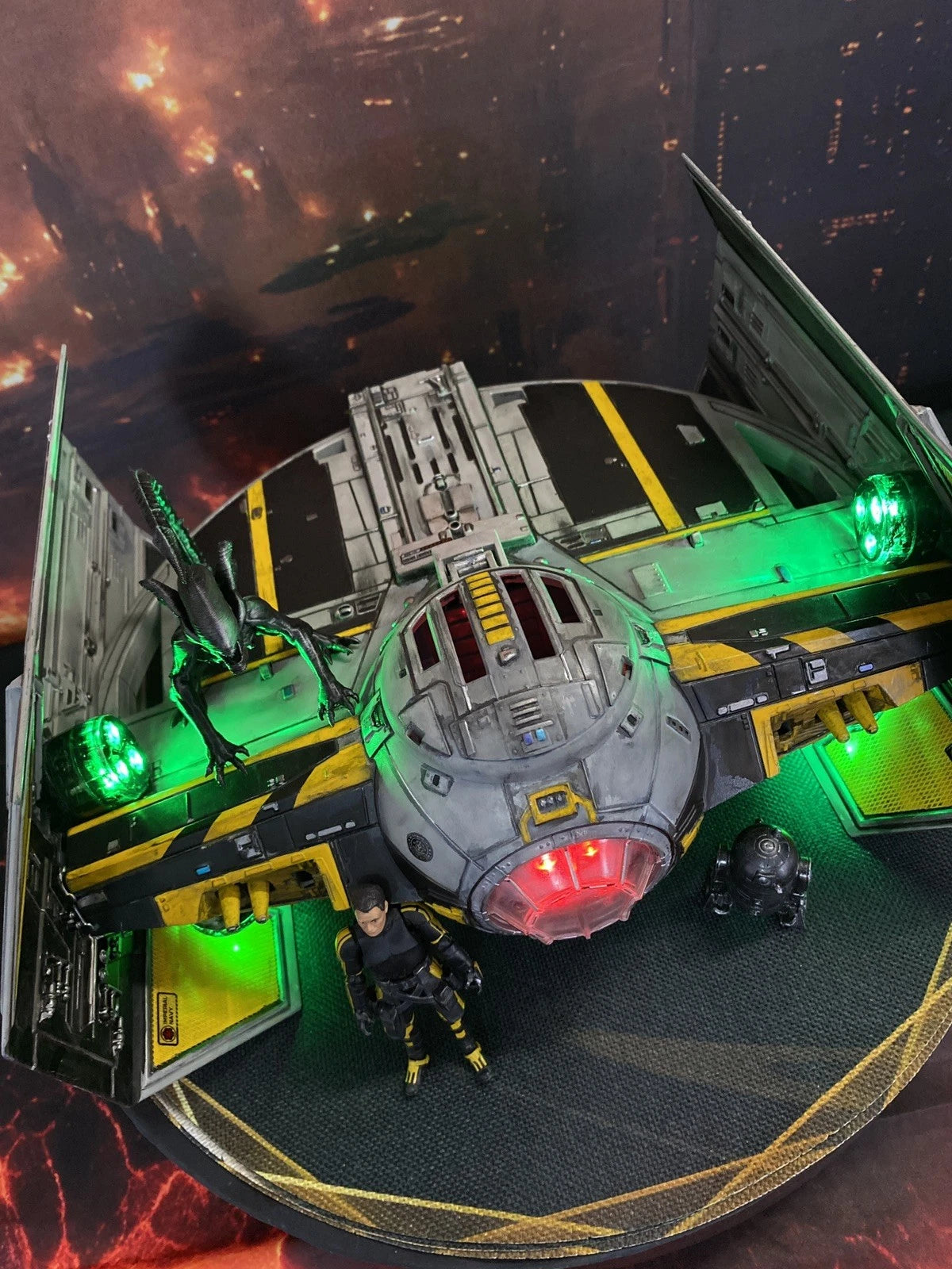 Night Viper Star Wars Tie Fighter Interceptor Imperial vintage Kenner custom