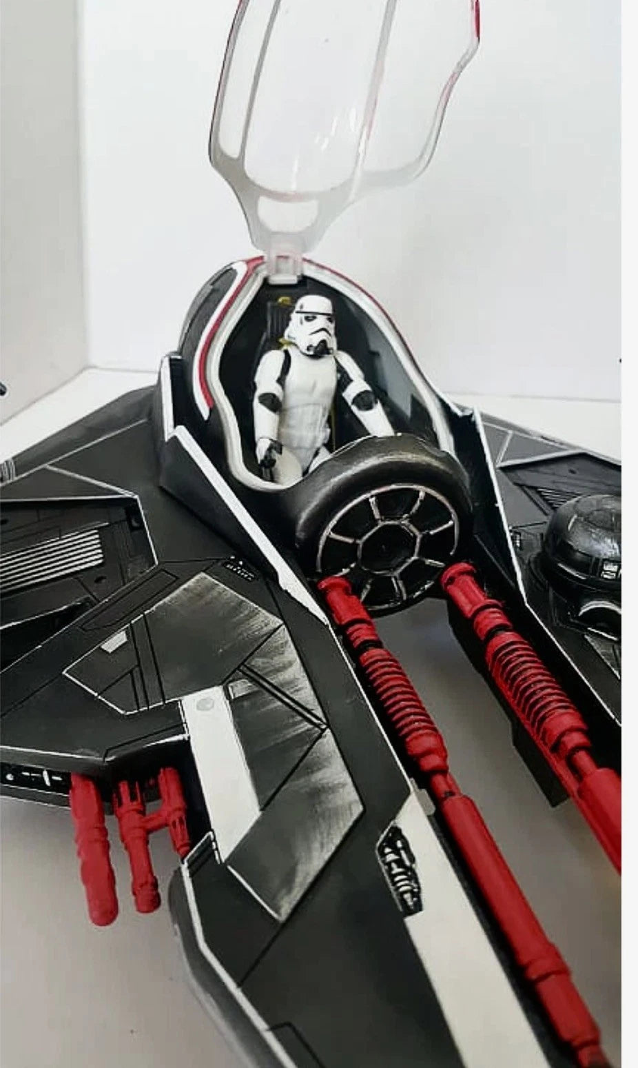 Red Talon — Custom Imperial Interceptor Starfighter Hand-Painted collectible - view 13