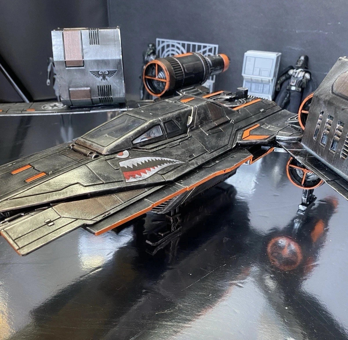 Star Wars U-Wing Starfighter Andor Rogue One Custom Sith Vintage Kenner Imperial