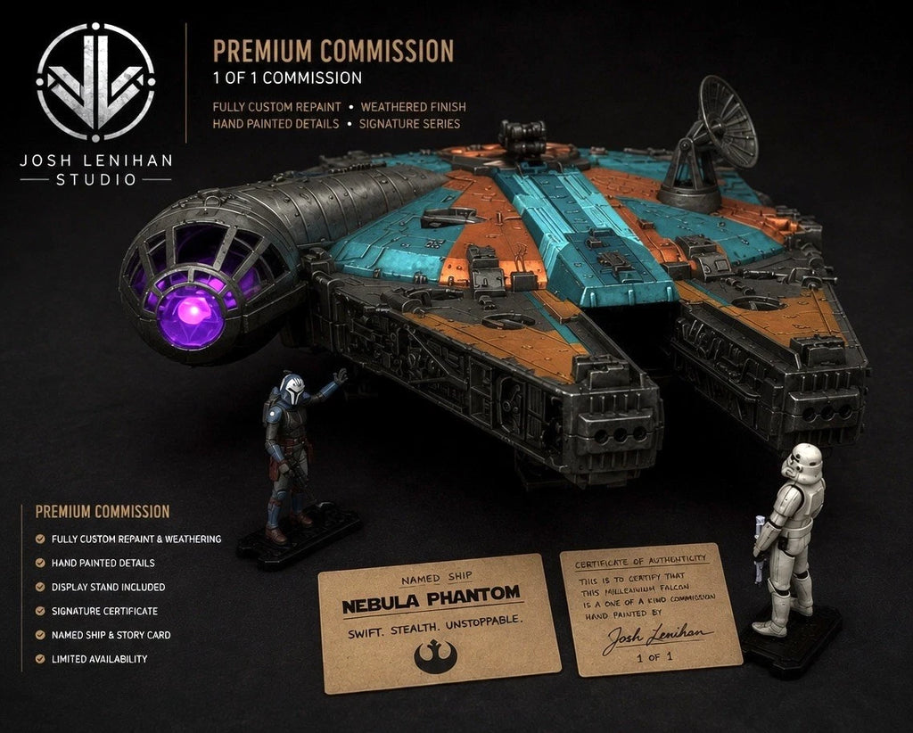STAR WARS MILLENNIUM FALCON COMMISSION HANDMADE VINTAGE KENNER COLLECTOR CUSTOM