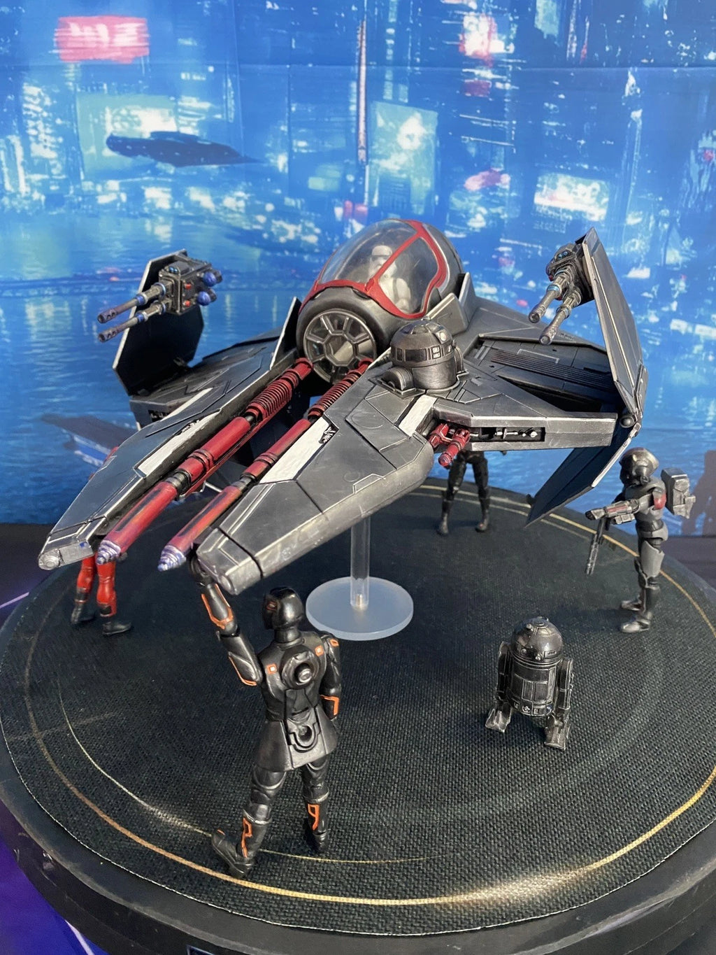 Star Wars Imperial Starfighter Andor Mandalorian Sith Empire Custom collectible