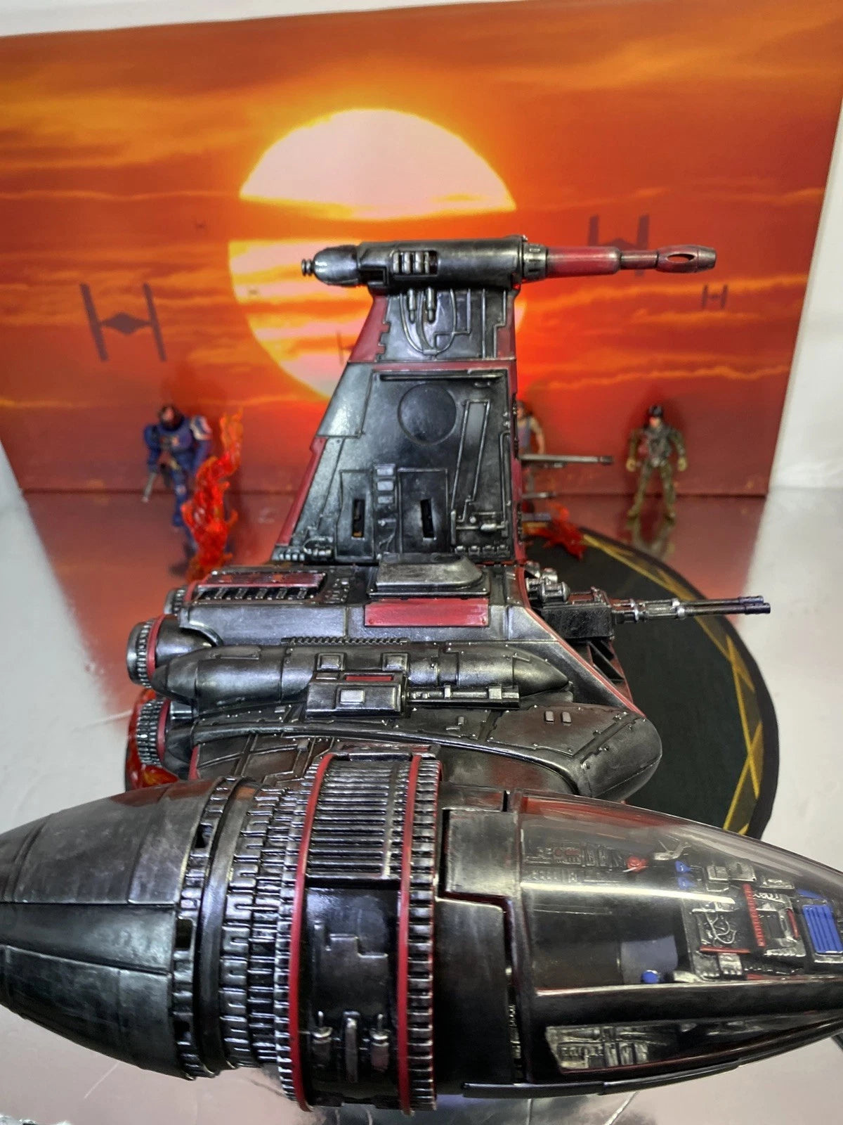 Sable Lancer — Custom Star Wars B-Wing Fighter Vintage Kenner Sith Jedi Custom