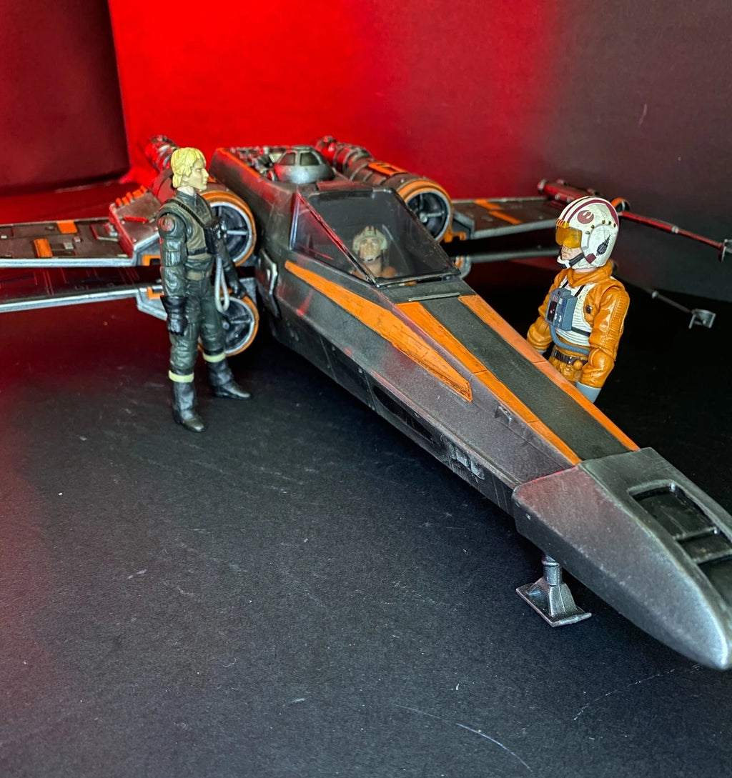 Star Wars X Wing Fighter Vintage Kenner Custom ROTJ Death Star Battle Fighter