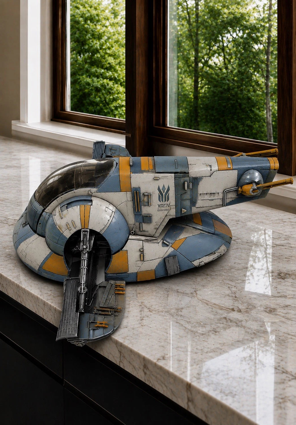 Star Wars Slave 1 Boba Fett Mandalorian Custom Repaint Commission Firespray