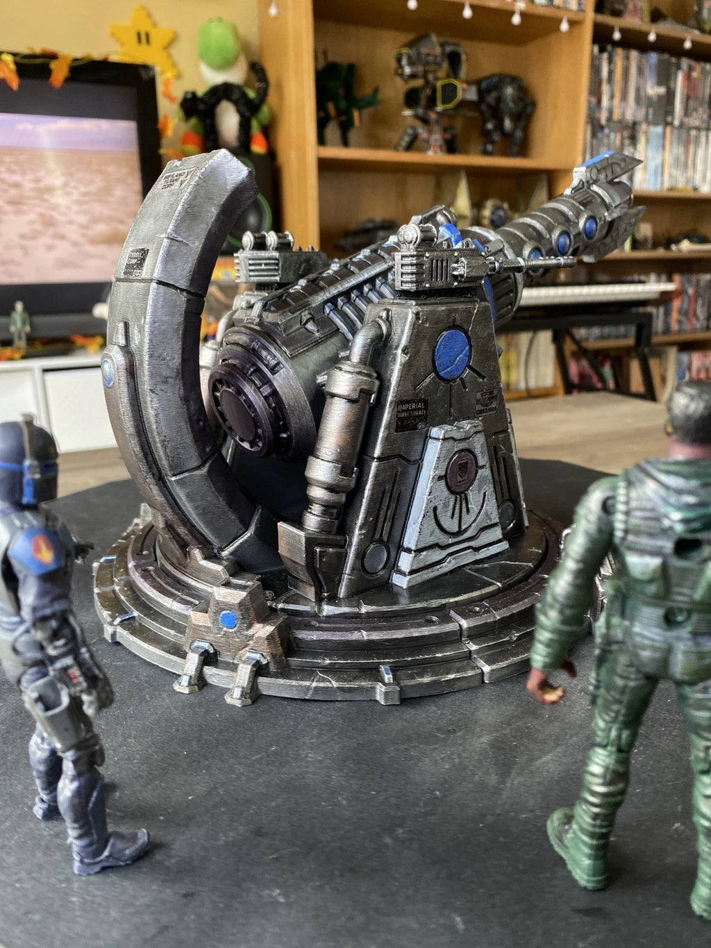 Bastion Sigma-9 Siege Cannon Emplacement | Warhammer 40K Custom Display Terrain