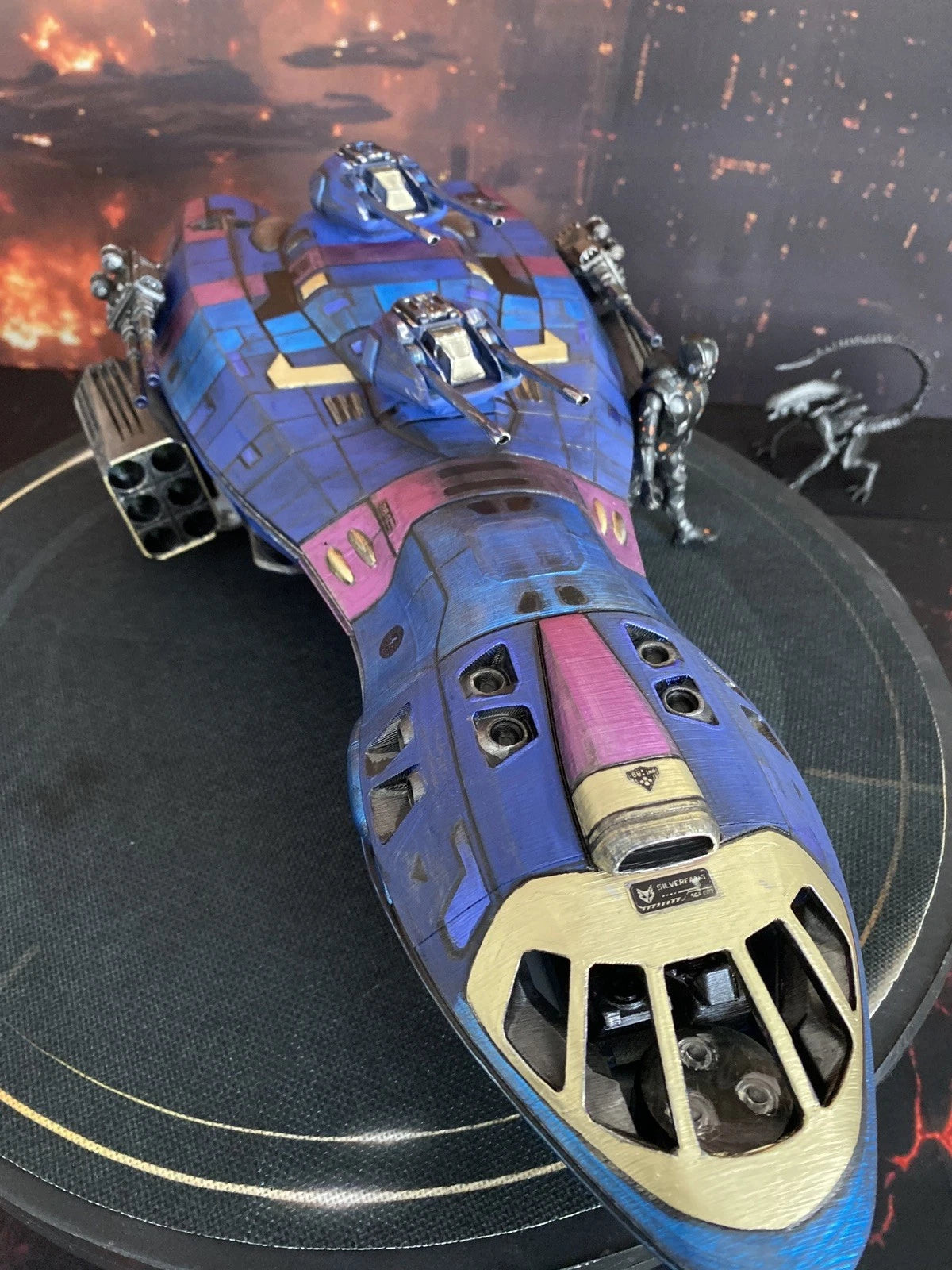 Stargate P9X-4 Viper-Class Gatefront Assault Gunship Diorama Display Custom SG1