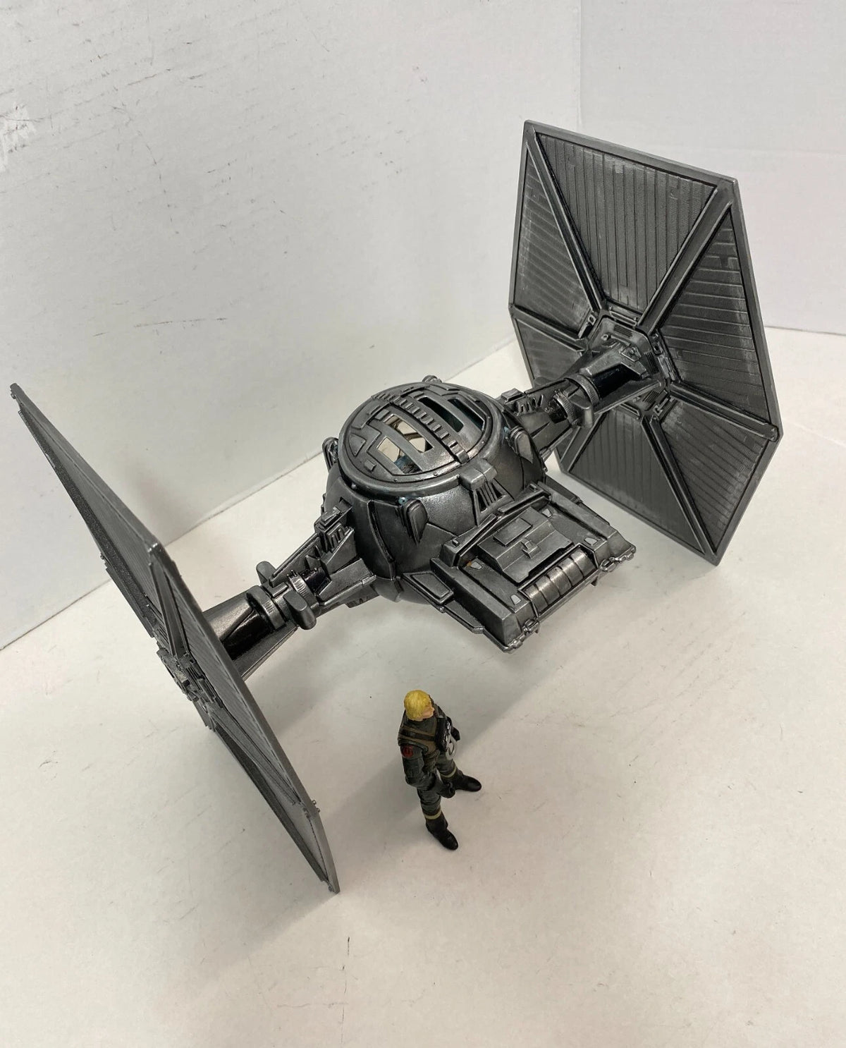 Andor Obsidian Reign Star Wars TIE Fighter Custom Vintage Kenner Black Series - view 19