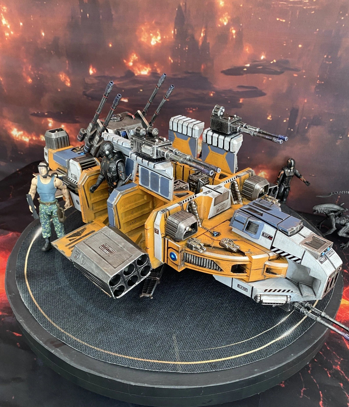 Aliens USCM NEX-8 Xeno Containment Dropship Diorama Romulus Vehicle Custom