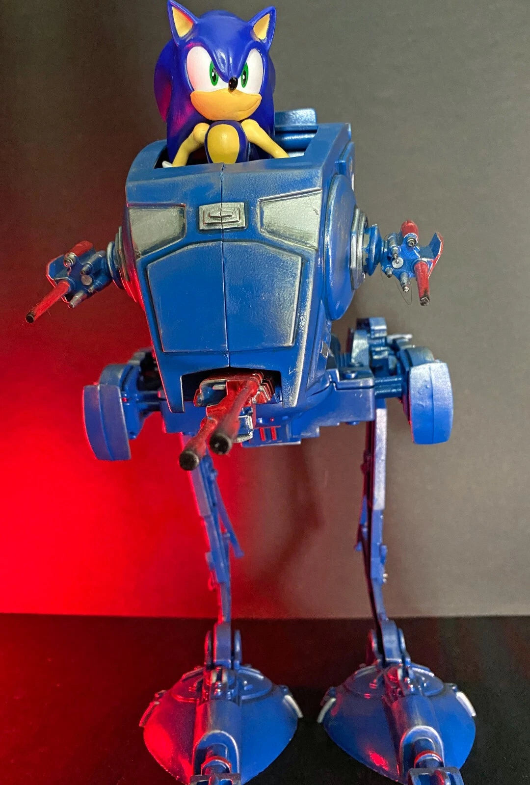 Sonic the Hedgehog x Star Wars AT ST Vintage Kenner Sega Custom - view 3