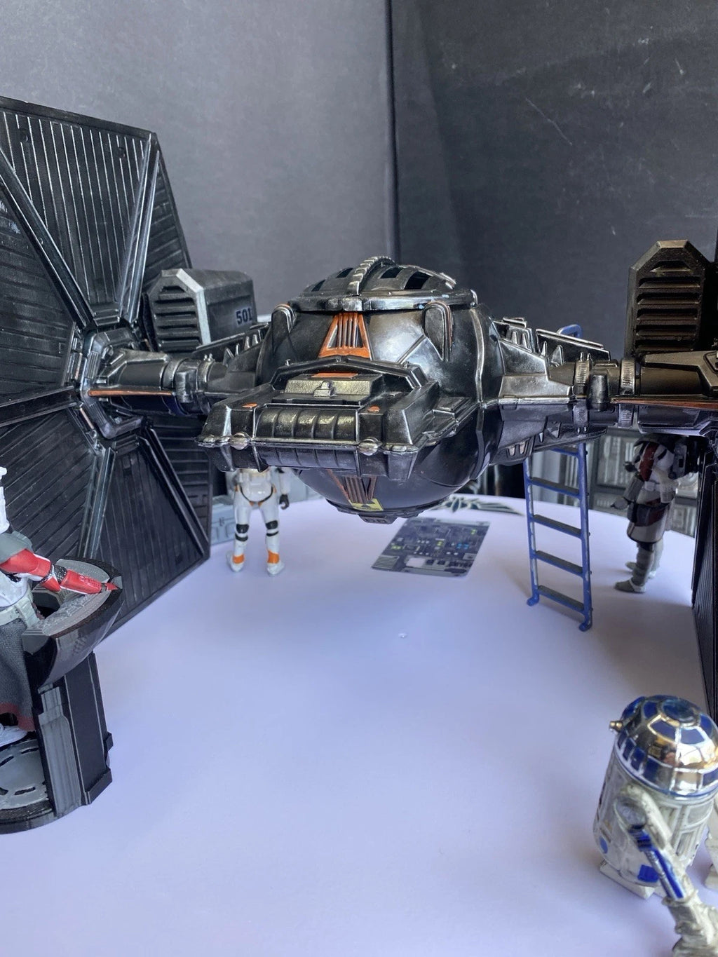 Star Wars TIE Fighter Custom Imperial Andor Rogue One Kenner Vintage Sith Empire
