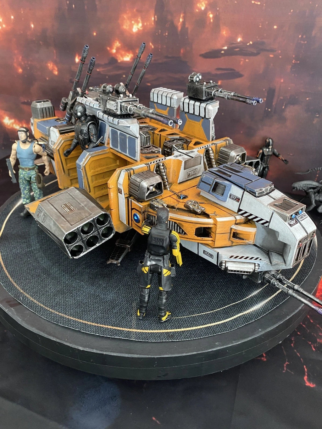 Aliens USCM NEX-8 Xeno Containment Dropship Diorama Romulus Vehicle Custom