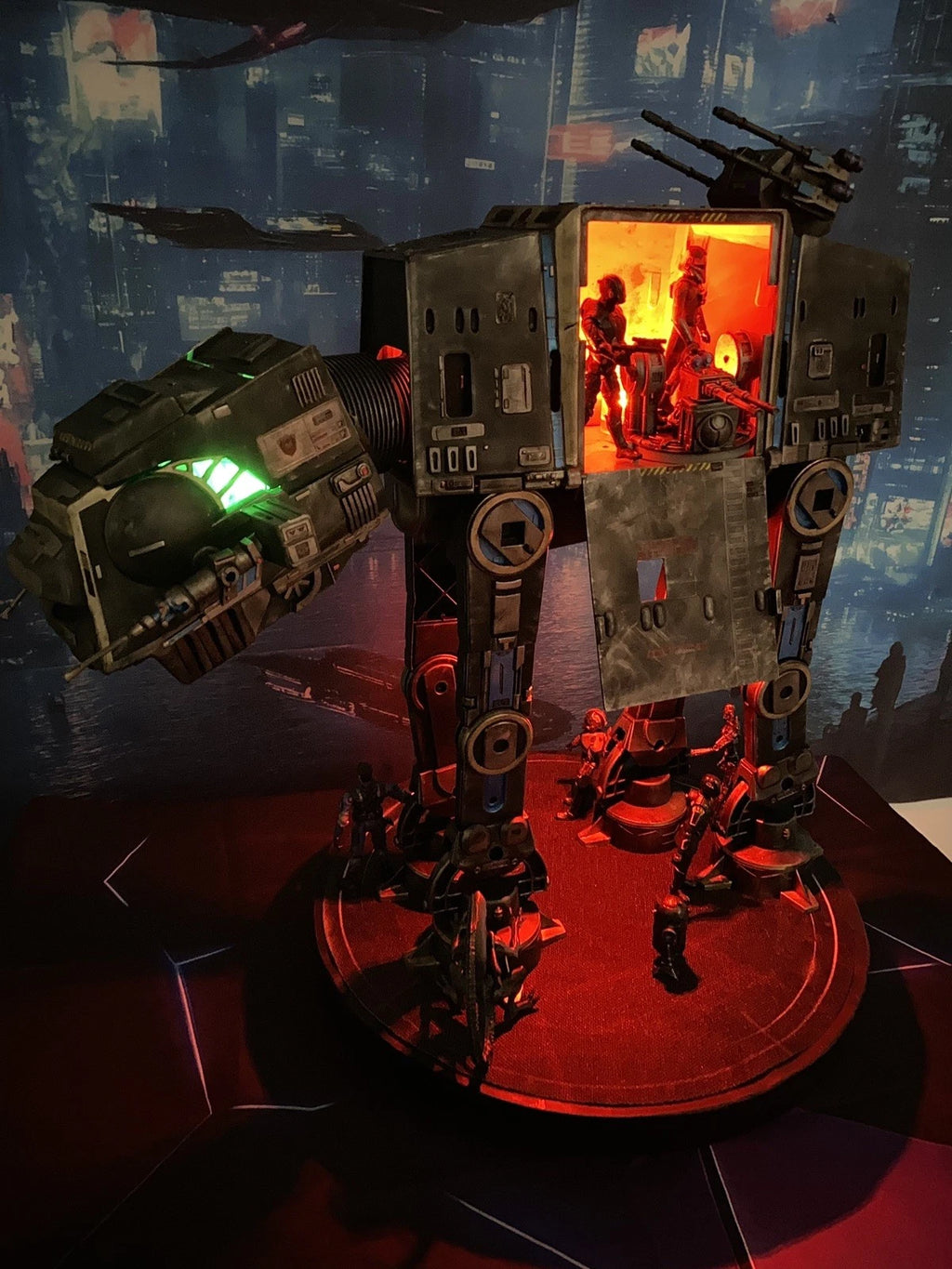 Star Wars AT-AT Aliens Weyland Yutani Custom Imperial vintage Kenner Diorama