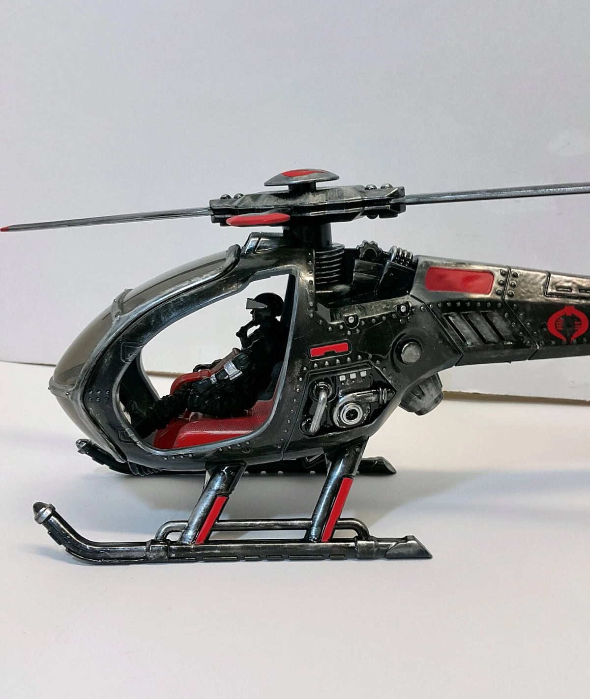 GI JOE COBRA HELICOPTOR DEVELOPMENTAL FANG 1:18 Collectible  Vintage Custom - view 2