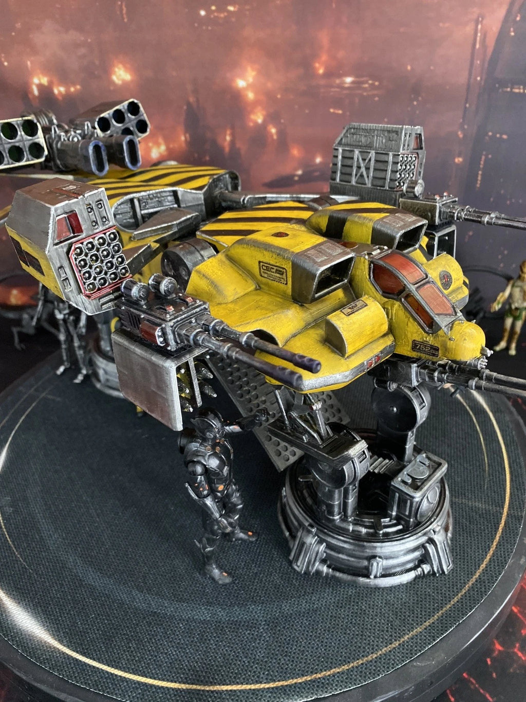 Aliens TITANIUM Gunship Colonial Marines Interceptor Romulus Earth Custom