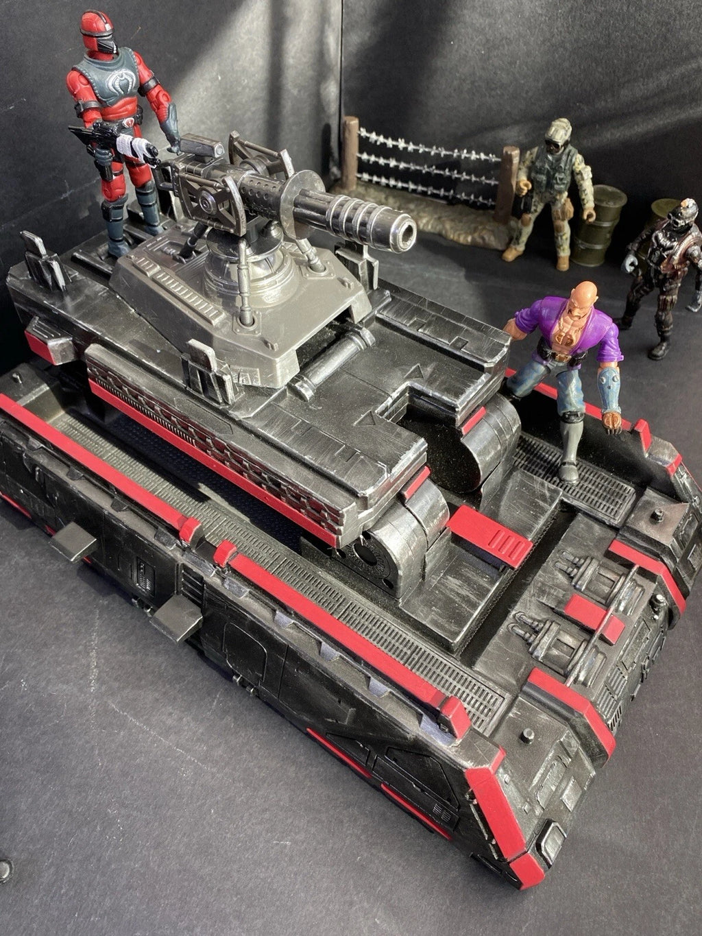 GI JOE COBRA Hover Tank Diorama 1:18 3.75 Inch Rare Collectible Vintage Custom