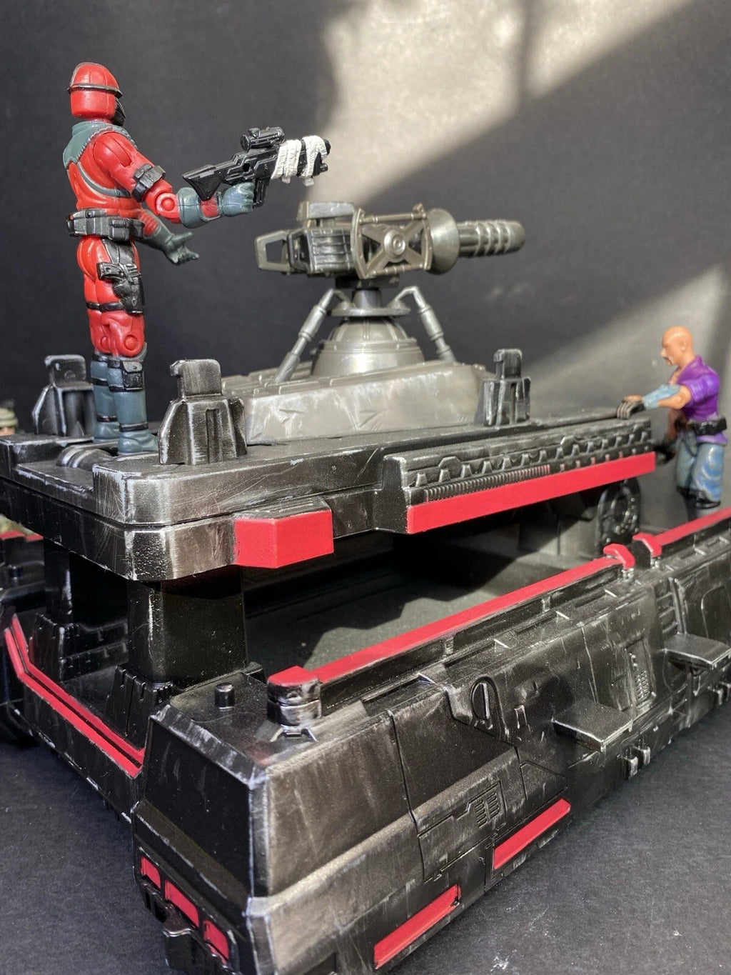 GI JOE COBRA Hover Tank Diorama 1:18 3.75 Inch Rare Collectible Vintage Custom