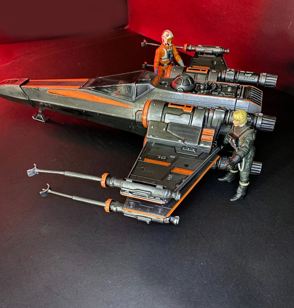 Star Wars X Wing Fighter Vintage Kenner Custom ROTJ Death Star Battle Fighter