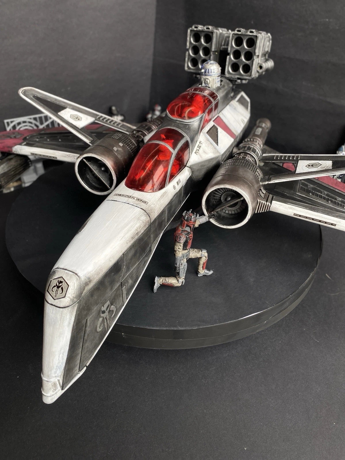 “Red Wraith” Mandalorian ARC 170 Starfighter Star Wars Andor Republic Vintage